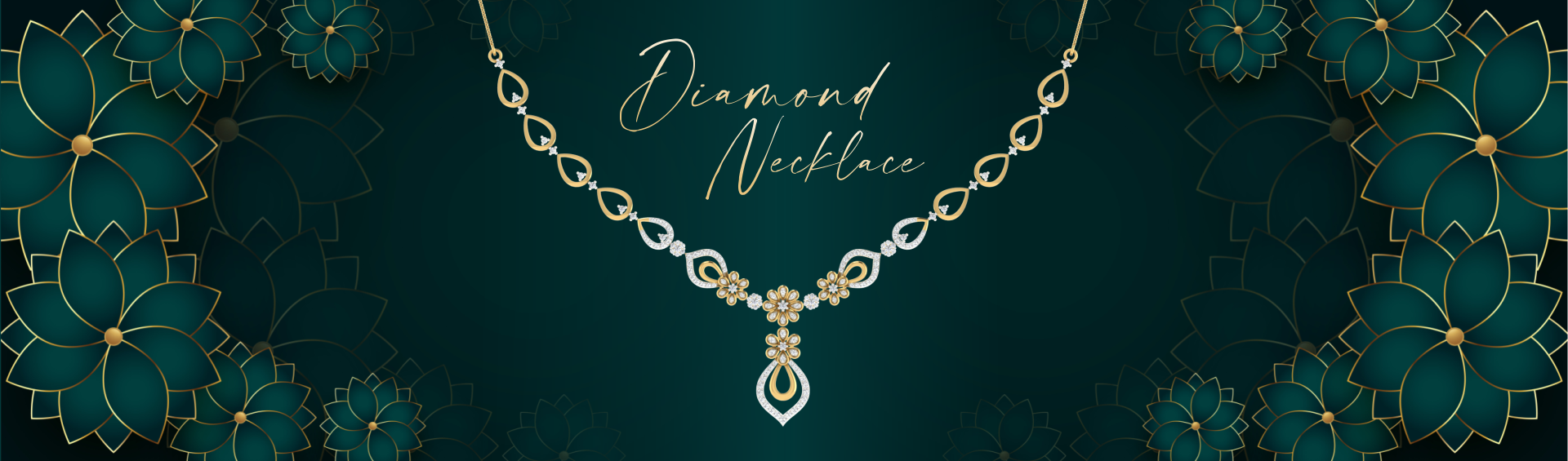 diamond  light weight collar necklace