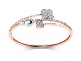 Casual Diamond Oval Bangle