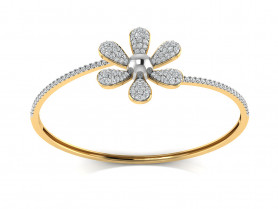 Casual Diamond Oval Bangle