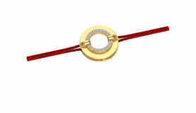 10K Gold Power Charm Bracelet For Men
