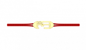 10K Gold Power Charm Bracelet For Men