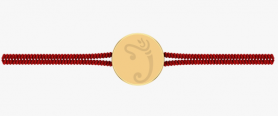 10K Gold Power Charm Bracelet For Men