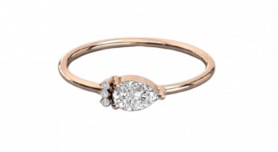 Diamond Trio Casual Ring 