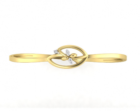 Casual Diamond Oval Bangle