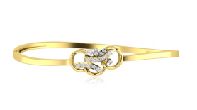 Casual Diamond Oval Bangle 