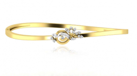 Casual Diamond Oval Bangle 