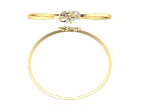 Casual Diamond Oval Bangle