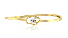 Casual Diamond Oval Bangle