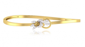 Classic Diamond Oval Bangle 