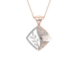 Two tone Diamond Pendant 