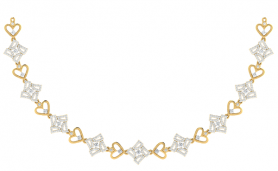 Diamond Bridal Jewelry  Set- Necklace & Earrings