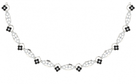 Diamond & Gemstone Jewelry Set - Necklace & Danglers