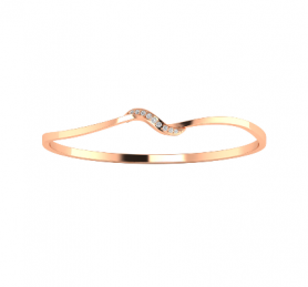 Light weight Diamond Oval Bangle
