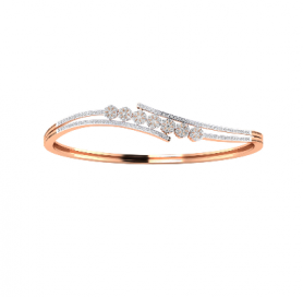 Traditional Diamond Oval Bangle 