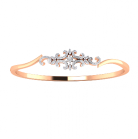 Diamond Traditional Oval Bangle