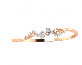 Diamond Oval Bangle 