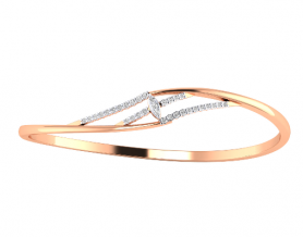 Diamond Trio Oval Bangle 