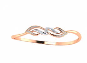 Diamond  Oval Bangle 