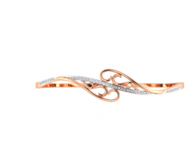 Diamond Oval Tennis  Bangle 