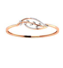 Diamond  Leaf   Bracelet 