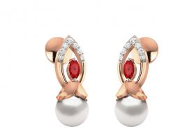 Diamond &  Gemstone Drop Studs  