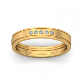 Diamond Band For Him - Men's Collection