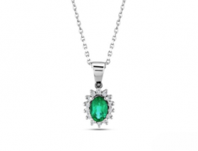 Classic Diamond & Gemstone Pendant