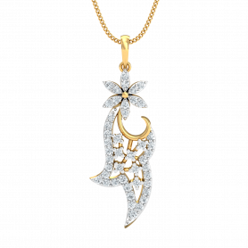 Diamond Pendant Set with Earrings