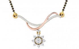 Diamond Mangalsutra - Auspicious Thread Star Drop