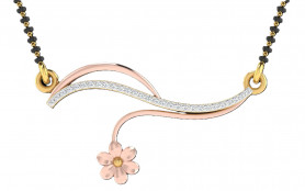 Diamond Mangalsutra - Auspicious Thread Floral Collection