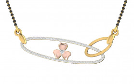 Diamond Interlock Mangalsutra - Auspicious Thread