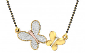 Butterflies Joint Two tone  Mangalsutra 