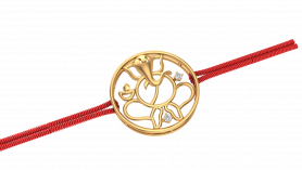 10K Gold Power Charm Bracelet For Men